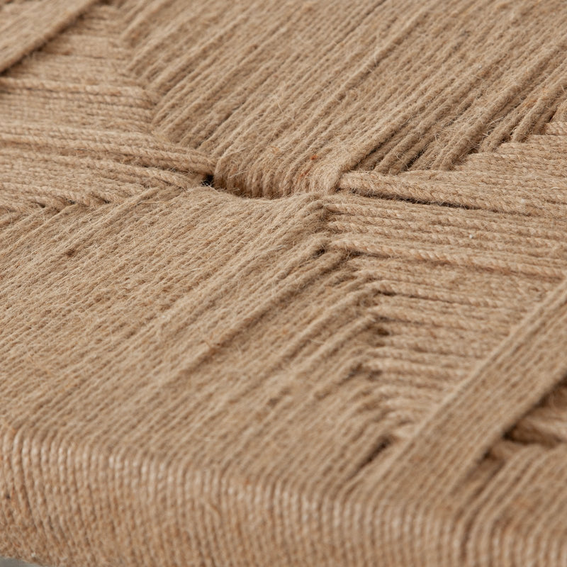 Jute Woven Accent Bench