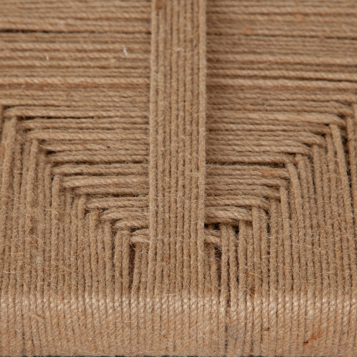 Jute Woven Accent Bench