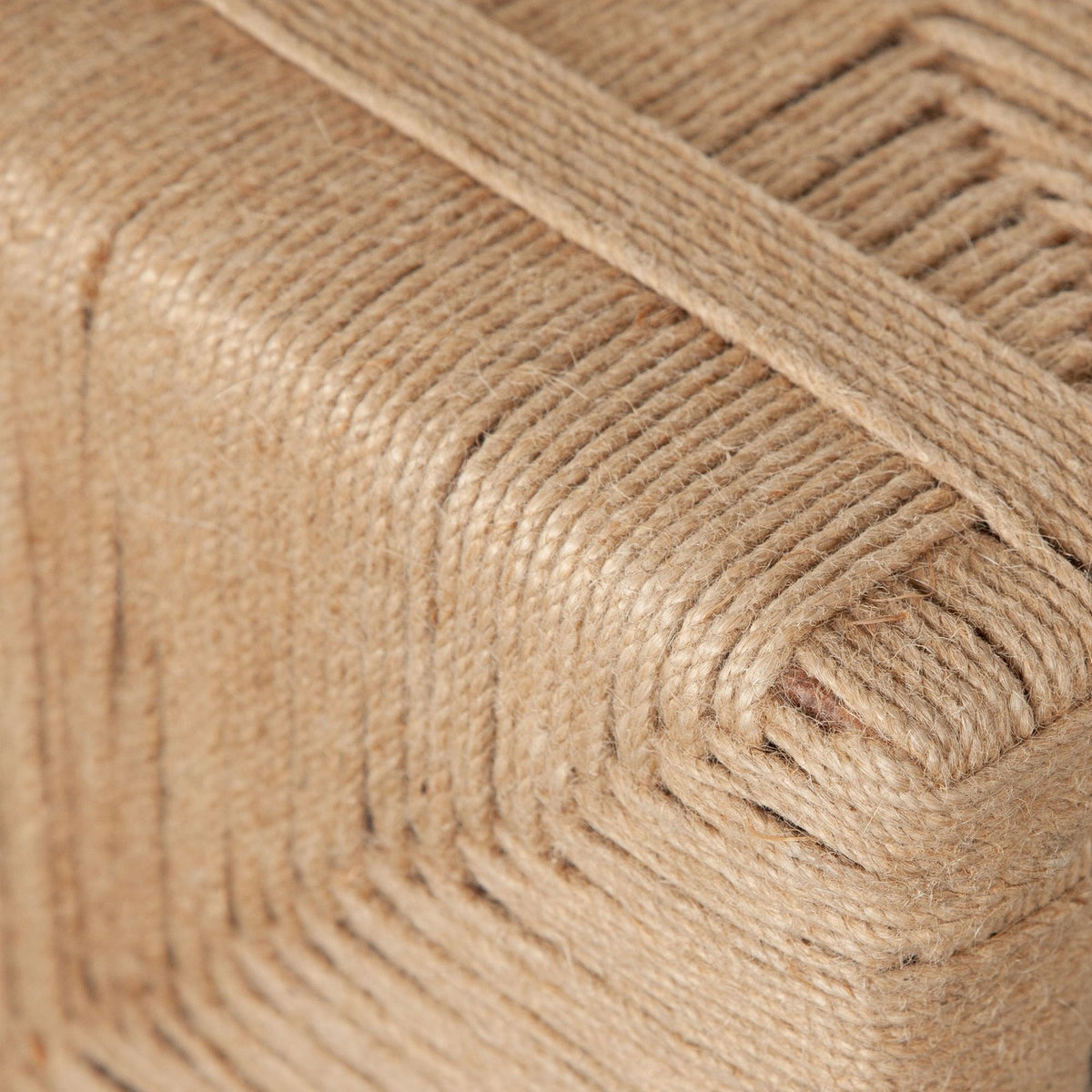 Jute Woven Accent Bench