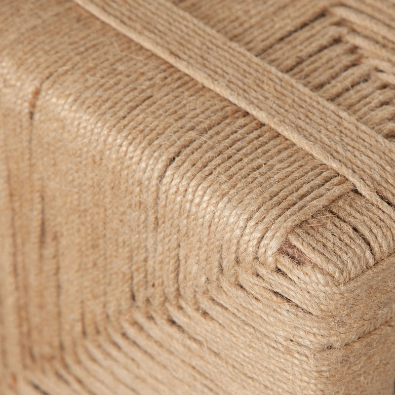 Jute Woven Accent Bench