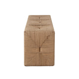 Jute Woven Accent Bench