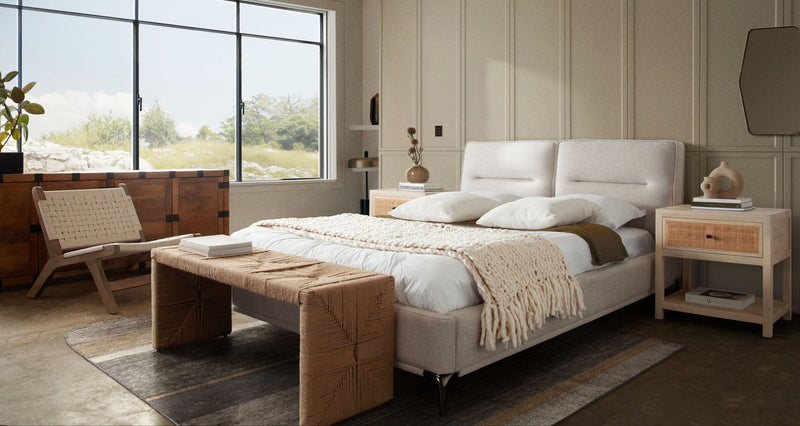 Jute Woven Accent Bench