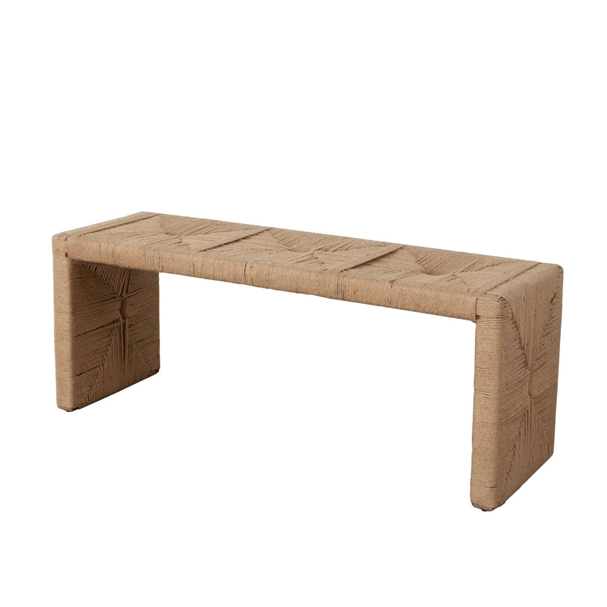 Jute Woven Accent Bench
