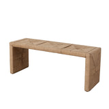 Jute Woven Accent Bench