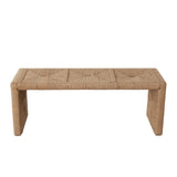 Jute Woven Accent Bench