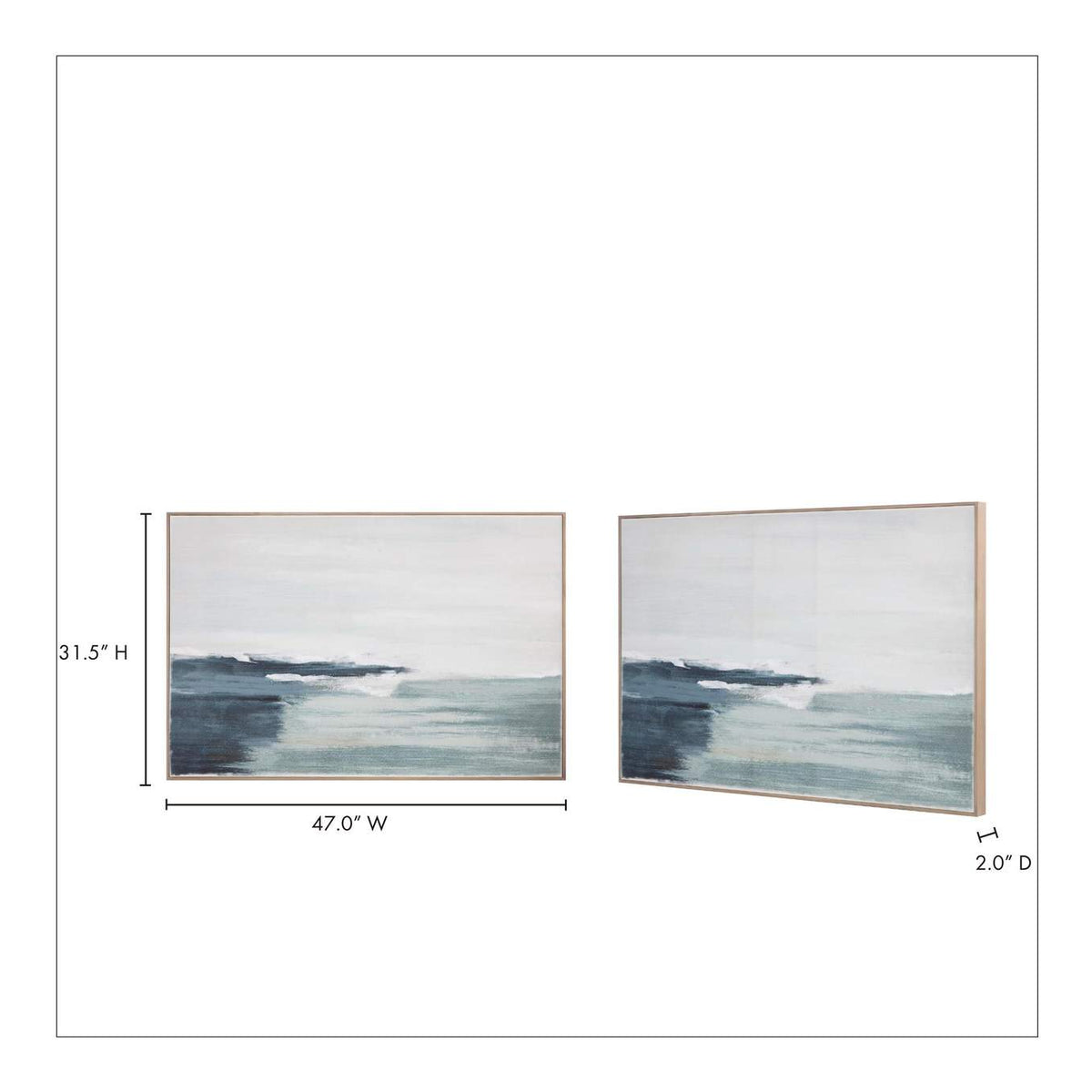 WP-1261-37 Shoreline Framed Painting
