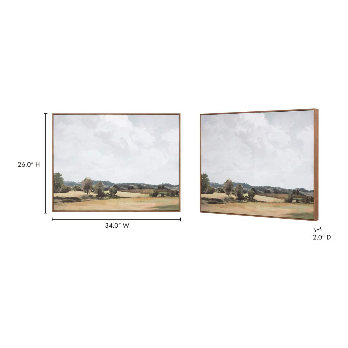 WP-1265-37 Vast Country Framed Painting