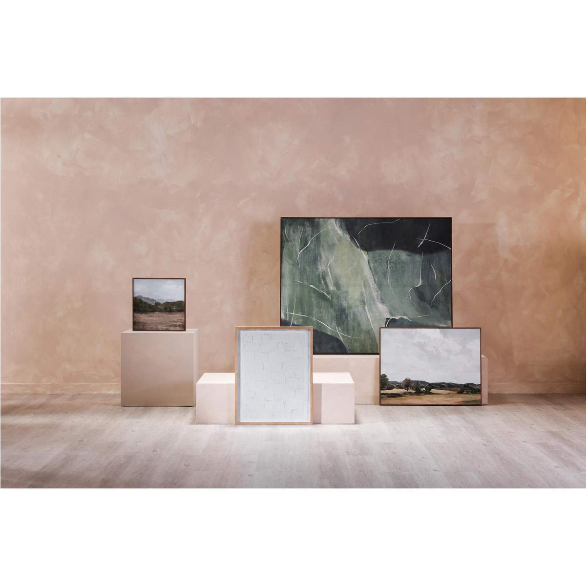 WP-1275-37 Impression Framed Painting Verdant Palette
