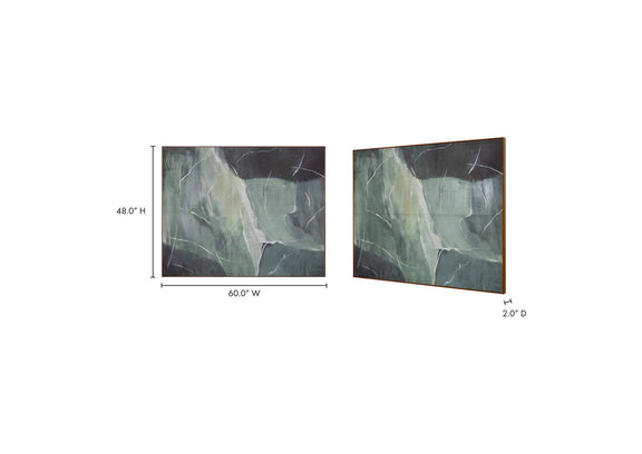 WP-1275-37 Impression Framed Painting Verdant Palette