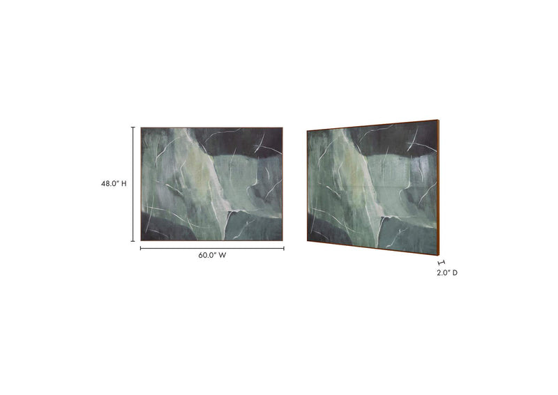 WP-1275-37 Impression Framed Painting Verdant Palette
