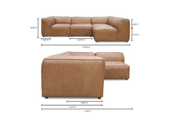 XQ-1004-40 Form Signature Modular Sectional Sonoran Tan