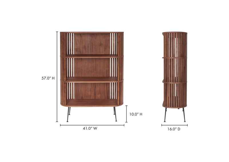 YC-1024-21 Henrich Bookshelf Light Brown