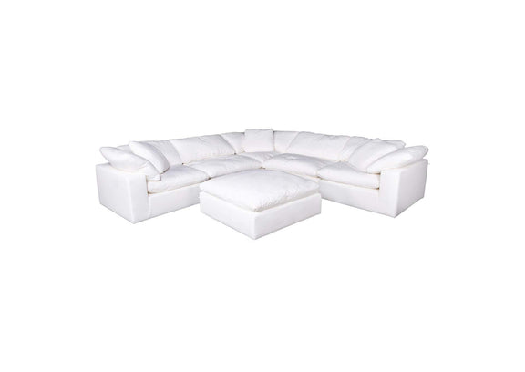 YJ-1001-05 Clay Slipper Chair Cream White