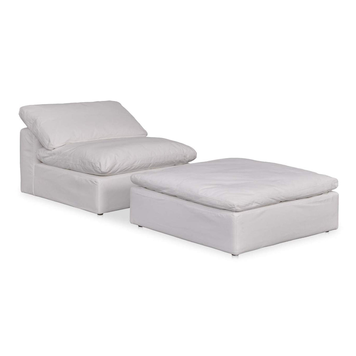 YJ-1001-05 Clay Slipper Chair Cream White