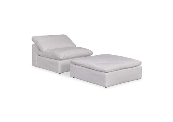 YJ-1001-05 Clay Slipper Chair Cream White