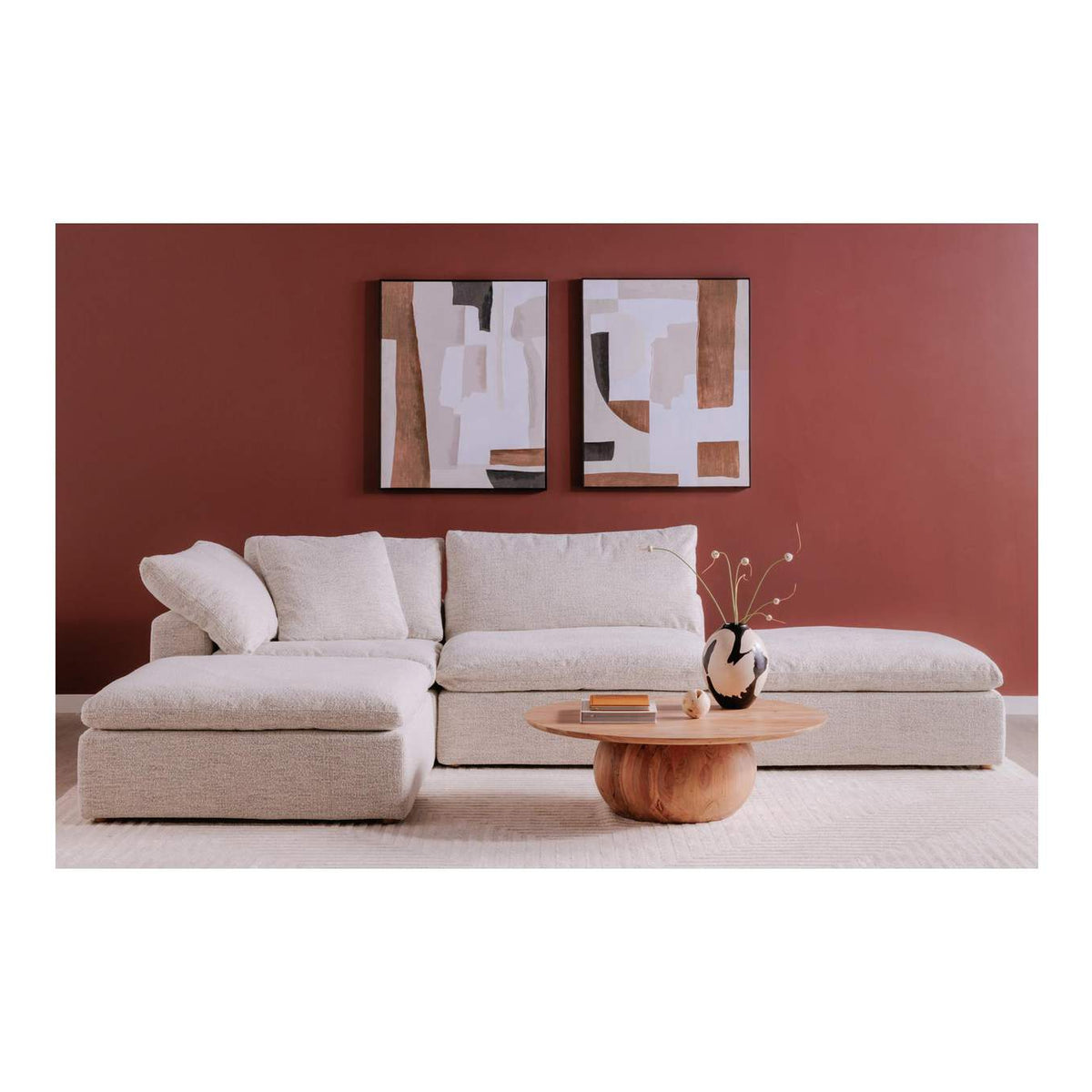 YJ-1001-49 Clay Slipper Chair Coastside Sand
