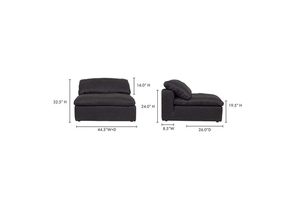 YJ-1005-02 Clay Leather Slipper Chair