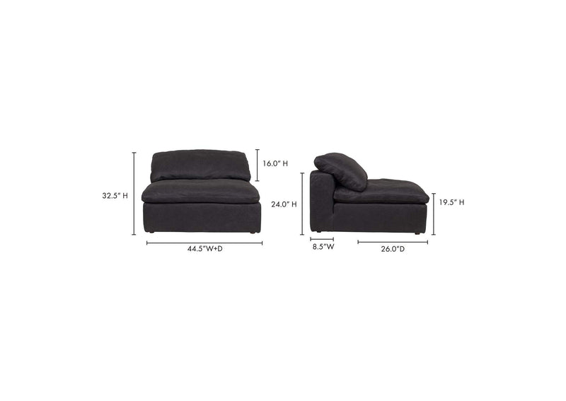 YJ-1005-02 Clay Leather Slipper Chair