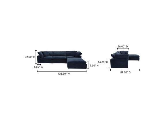 YJ-1008-46 Clay Lounge Modular Sectional