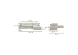 YJ-1008-49 Clay Lounge Modular Sectional Coastside Sand