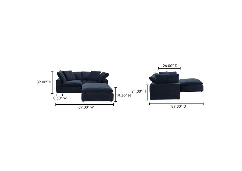 YJ-1009-46 Clay Nook Modular Sectional
