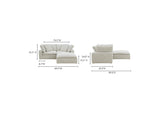 YJ-1009-49 Clay Nook Modular Sectional Coastside Sand