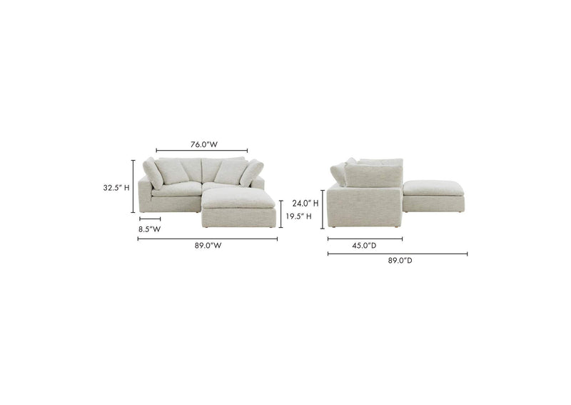 YJ-1009-49 Clay Nook Modular Sectional Coastside Sand