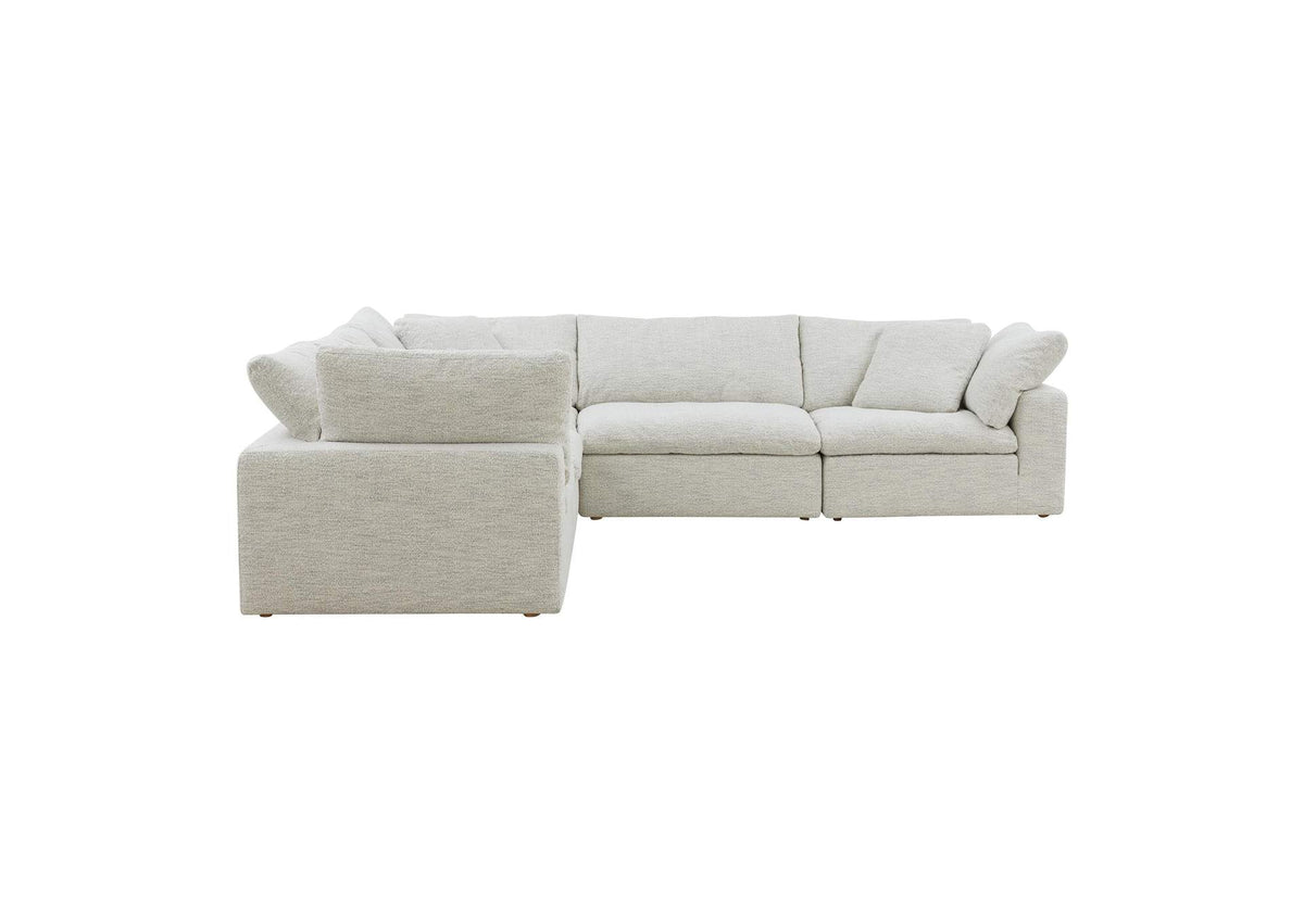 YJ-1010-49 Clay Classic L - Shaped Modular Sectional Coastside Sand