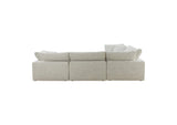 YJ-1010-49 Clay Classic L - Shaped Modular Sectional Coastside Sand
