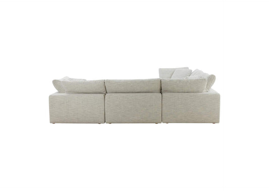 YJ-1010-49 Clay Classic L - Shaped Modular Sectional Coastside Sand