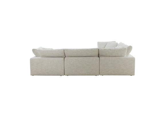 YJ-1010-49 Clay Classic L - Shaped Modular Sectional Coastside Sand