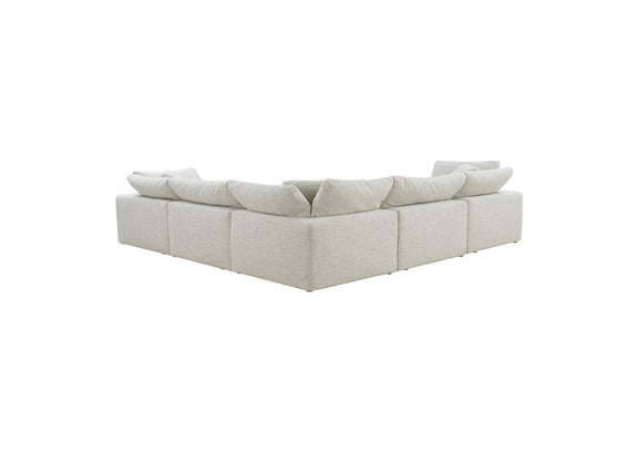 YJ-1010-49 Clay Classic L - Shaped Modular Sectional Coastside Sand