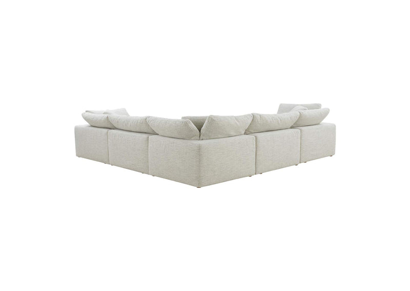 YJ-1010-49 Clay Classic L - Shaped Modular Sectional Coastside Sand