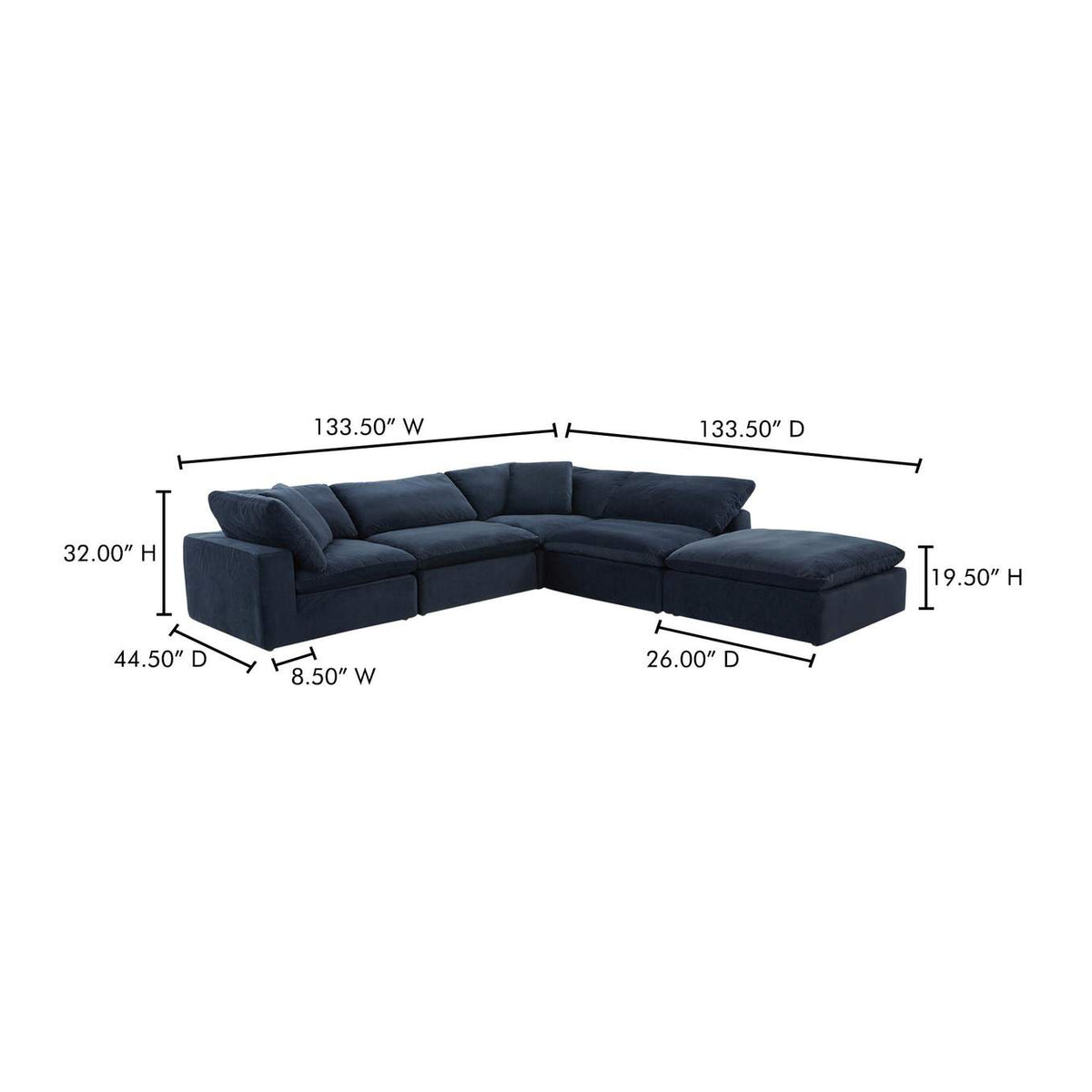 YJ-1011-46 Clay Dream Modular Sectional