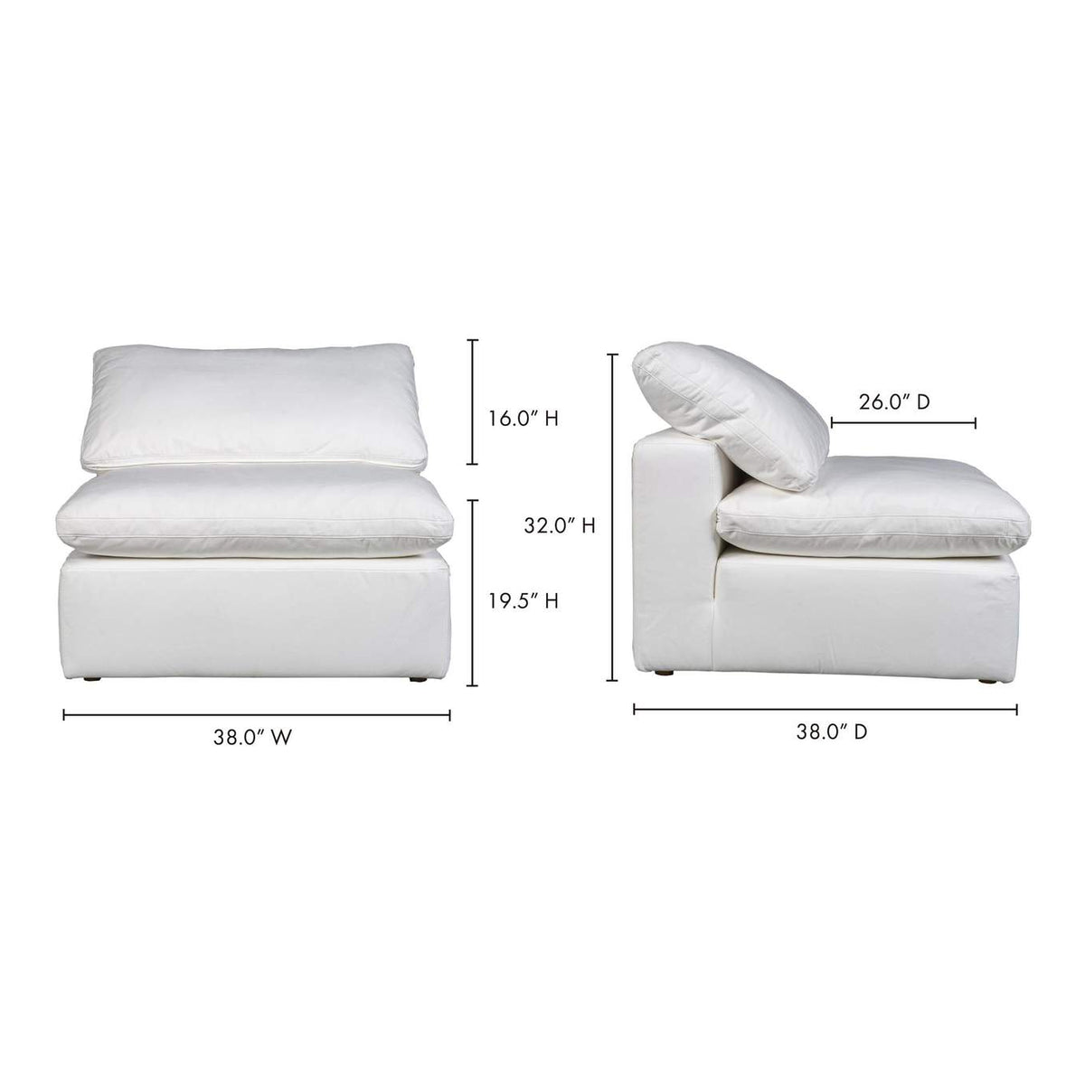 YJ-1013-05 Terra Condo Chair Cream White