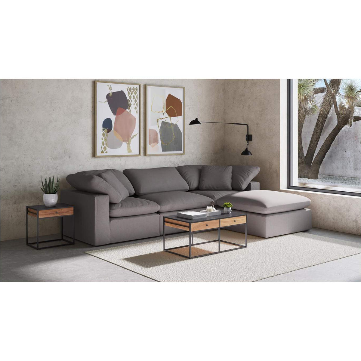 YJ-1013-29 Terra Condo Chair Light Grey
