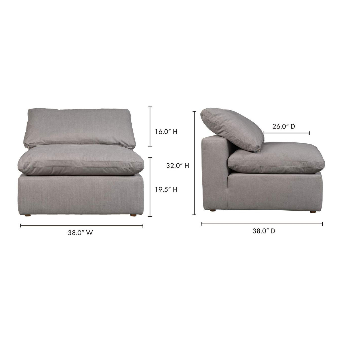YJ-1013-29 Terra Condo Chair Light Grey