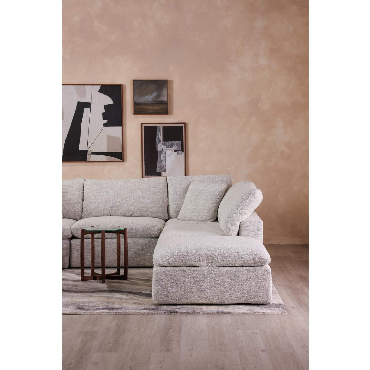 YJ-1013-49 Terra Condo Slipper Chair Coastside Sand