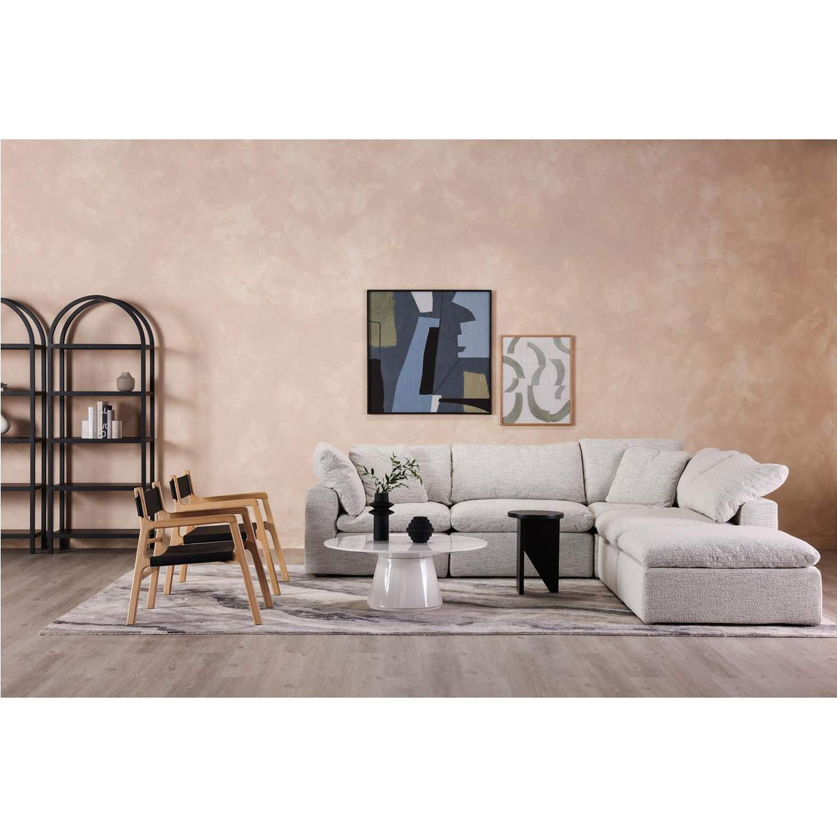 YJ-1013-49 Terra Condo Slipper Chair Coastside Sand