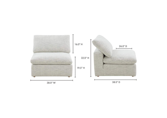 YJ-1013-49 Terra Condo Slipper Chair Coastside Sand