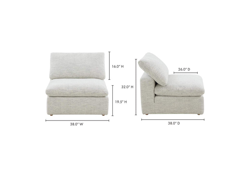YJ-1013-49 Terra Condo Slipper Chair Coastside Sand