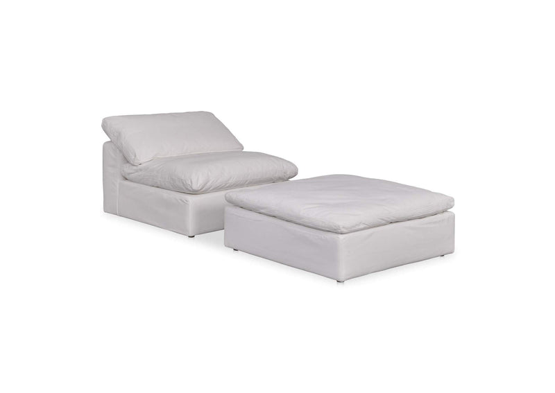 YJ-1014-05 Terra Condo Ottoman Cream White