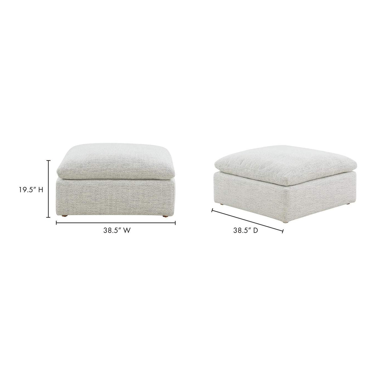 YJ-1014-49 Terra Condo Ottoman Coastside Sand