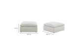 YJ-1014-49 Terra Condo Ottoman Coastside Sand