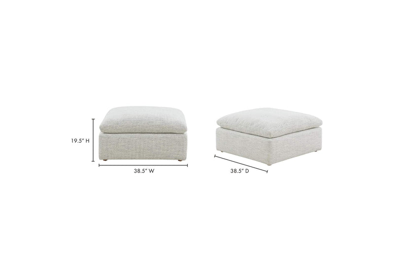 YJ-1014-49 Terra Condo Ottoman Coastside Sand