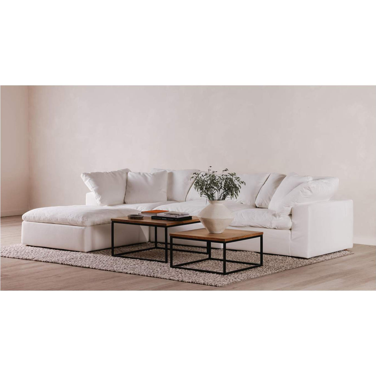 YJ-1015-05 Terra Condo Lounge Modular Sectional Cream White
