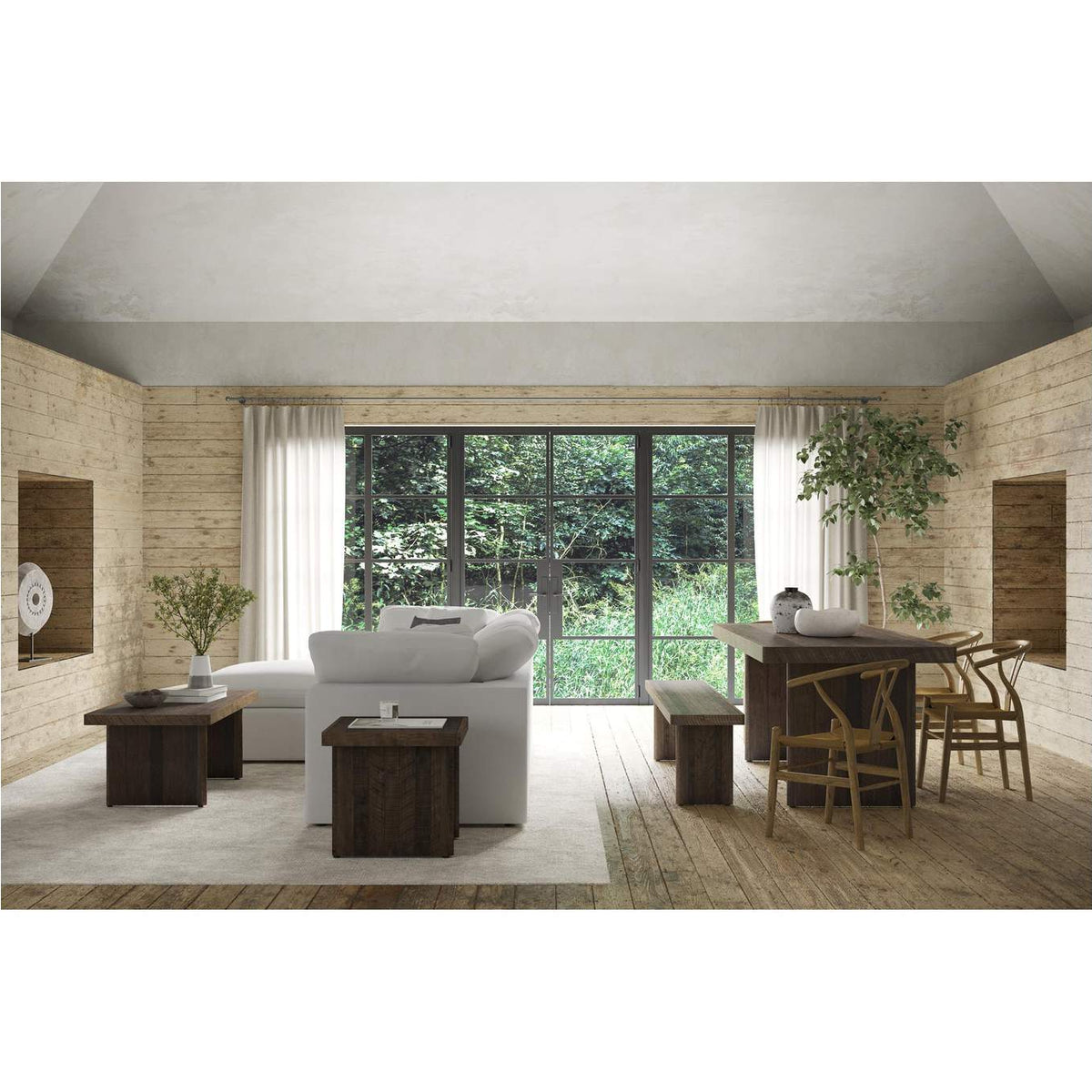 YJ-1015-05 Terra Condo Lounge Modular Sectional Cream White