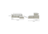 YJ-1015-49 Terra Condo Lounge Modular Sectional Coastside Sand