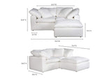 YJ-1016-05 Terra Condo Nook Modular Sectional Cream White