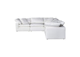 YJ-1017-05 Terra Condo Classic L - Shaped Modular Sectional Cream White